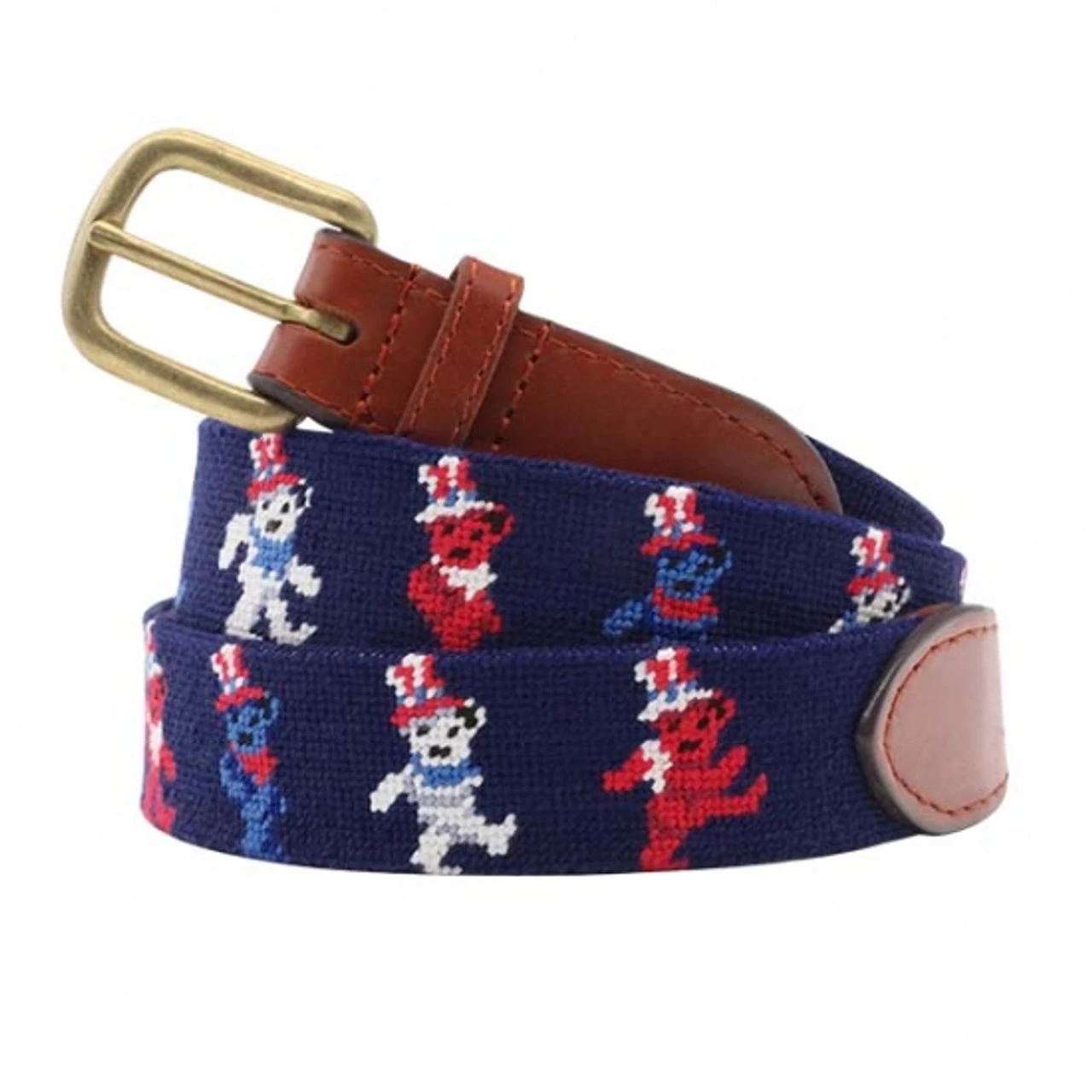 Smathers And Branson Dancing Bears Uncle Sam Needlepoint Belt 3 Smathers And Branson Dancing Bears Uncle Sam Needlepoint Belt