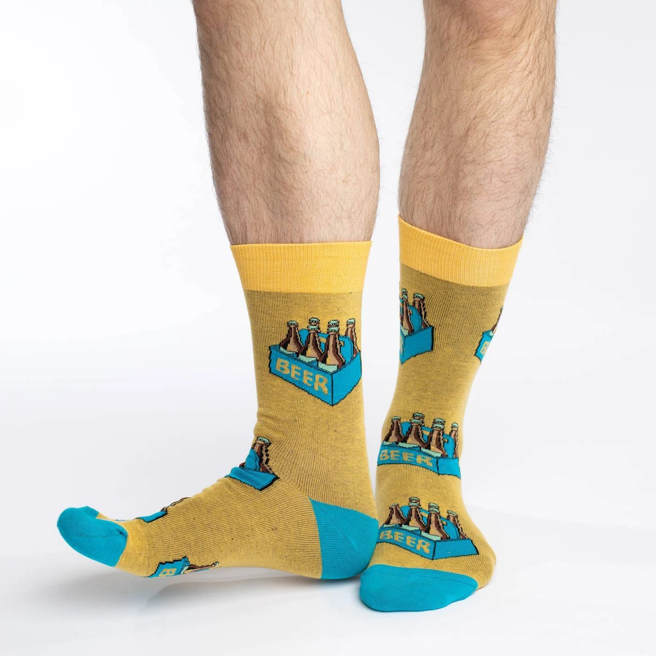Good Luck Sock Men's Six Pack Of Beer Socks 4 Good Luck Sock Men's Six Pack Of Beer Socks - Image 2