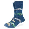 Good Luck Sock Men's Trucks Socks: Blue