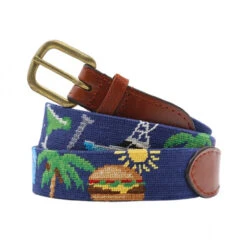 Smathers And Branson Needlepoint Belt: Margaritaville
