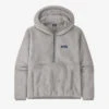 Patagonia Women's Los Gatos Hooded Fleece Pullover: Salt Grey -Fashion Clothing 25245 SGRY 64656.1666465071