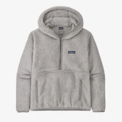 Patagonia Women's Los Gatos Hooded Fleece Pullover: Salt Grey