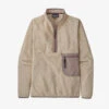Patagonia Women's Re-Tool Fleece 1/2-Zip Pullover - Natural - White X-Dye -Fashion Clothing 25340 NAWX 28917.1634401888