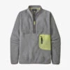 Patagonia Women's Re-Tool Fleece 1/2-Zip Pullover - Tailored Grey - Nickel X-Dye -Fashion Clothing 25340 TYX 10515.1634402660