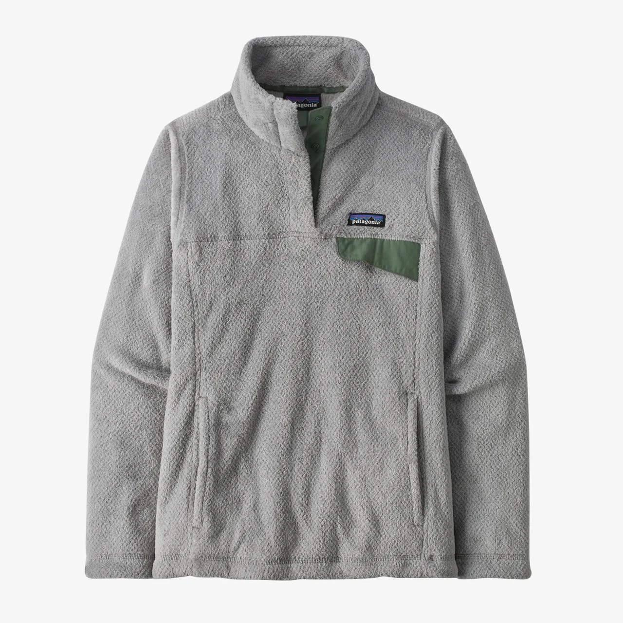 Patagonia Women's Re-Tool Snap-T® Fleece Pullover: Tailored Grey - Salt Grey X-Dye 3 Patagonia Women's Re-Tool Snap-T® Fleece Pullover: Tailored Grey - Salt Grey X-Dye