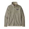 Patagonia Women's Better Sweater® 1/4-Zip Fleece: Pelican -Fashion Clothing 25618 PLCN 46709.1571446478