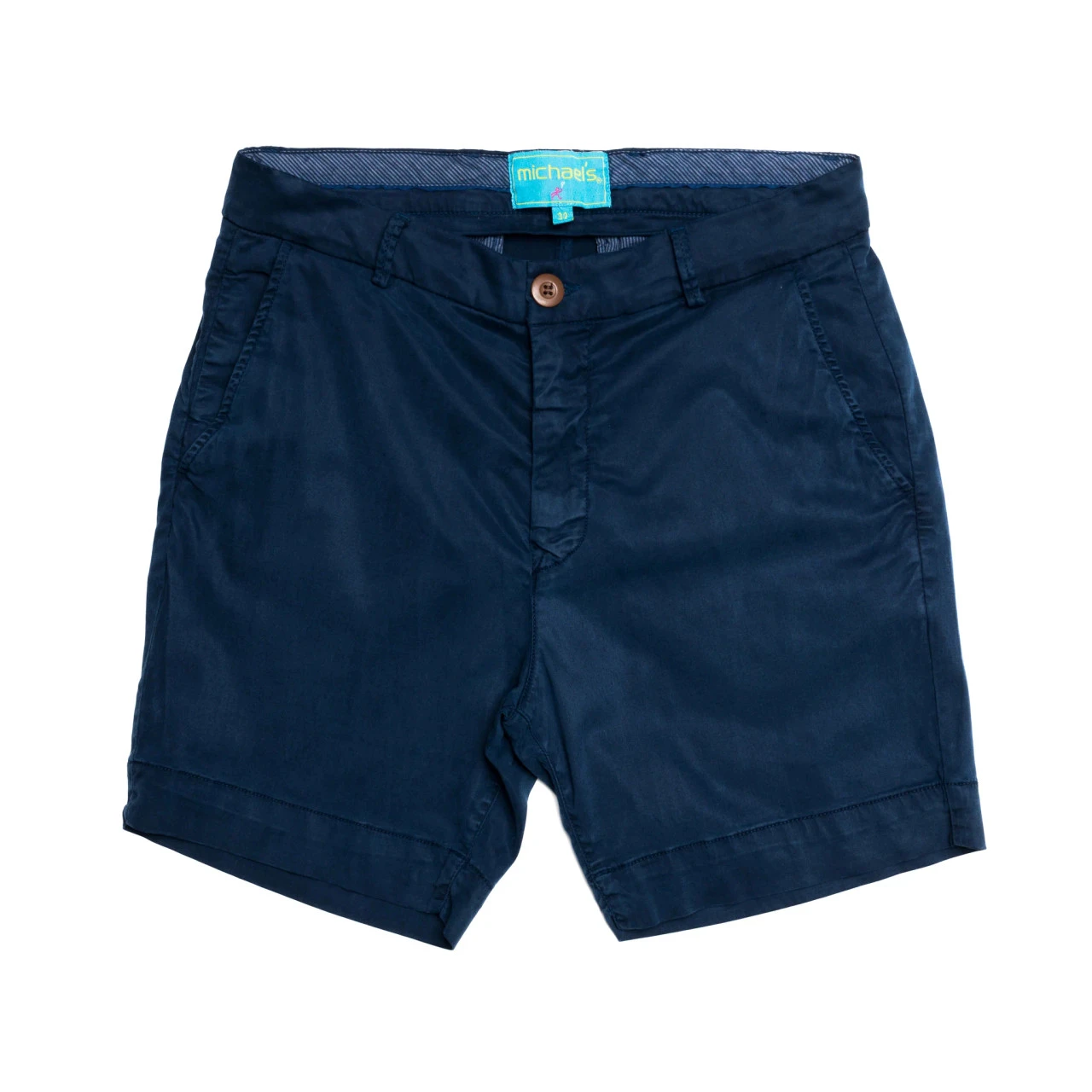 Michael's Solid Cotton/Stretch Short: Royal Oreo 3 Michael's Solid Cotton/Stretch Short: Royal Oreo