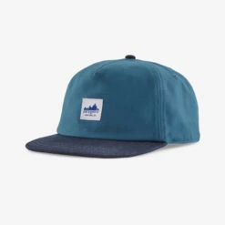 Patagonia Range Cap: Connected Lines: Wavy Blue