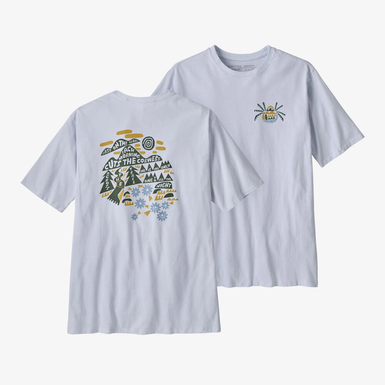 Patagonia Men's Across The Trail Responsibili-Tee®: White 3 Patagonia Men's Across The Trail Responsibili-Tee®: White