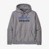 Patagonia P-6 Logo Uprisal Hoody: Gravel Heather -Fashion Clothing 39622 GLH 79534.1663701812