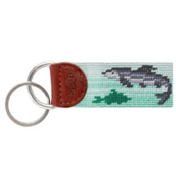 Smathers & Branson Bonefish Flats Needlepoint Key Fob