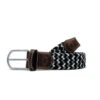 Roostas The Baja Two Toned Woven Elastic Stretch Belt - Black/White/Grey 1 Roostas The Baja Two Toned Woven Elastic Stretch Belt - Black/White/Grey -Fashion Clothing 471 source 1627661899 67748.1635518605