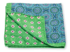 R. Hanauer Green Medallions/Neat Pocket Square