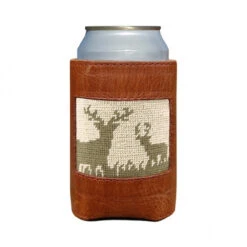Smathers And Branson Deer Hunting Needlepoint Can Cooler
