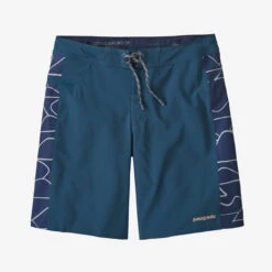 Patagonia Men's Hydropeak SP Boardshorts - 19":Tidepool Blue W/Wildlands HZ