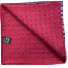 R Hanauer Reversible Clover Dot Pocket Square: Navy -Fashion Clothing 93208 1 28050.1660070975