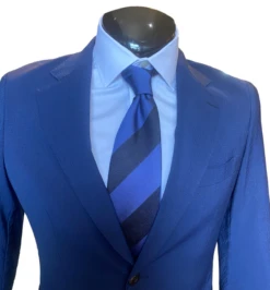 MaxDavoli By Maxman Blue Stretch Blazer