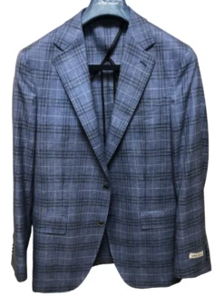 Peter Millar Harrison Sport Coat: Blue Plaid -Fashion Clothing Blue Plaid 3 37025.1682032509