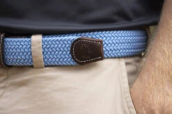 Roostas The Newport Two Toned Woven Elastic Stretch Belt - Sky Blue/White 7 Roostas The Newport Two Toned Woven Elastic Stretch Belt - Sky Blue/White -Fashion Clothing Bluewhite3 53397.1644360741 08881.1645025667