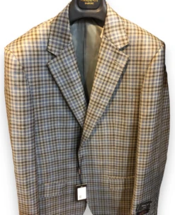 Maxdavoli By MaxMan Reda Tailored Brown Check Sport Coat