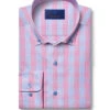 David Donahue Sky & Pink Glen Check Shirt 2 David Donahue Sky & Pink Glen Check Shirt -Fashion Clothing CBBD06834466 MAIN x600 85509.1681322058
