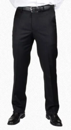 Berle Stretch Gabardine Wool Dress Slack - Charcoal