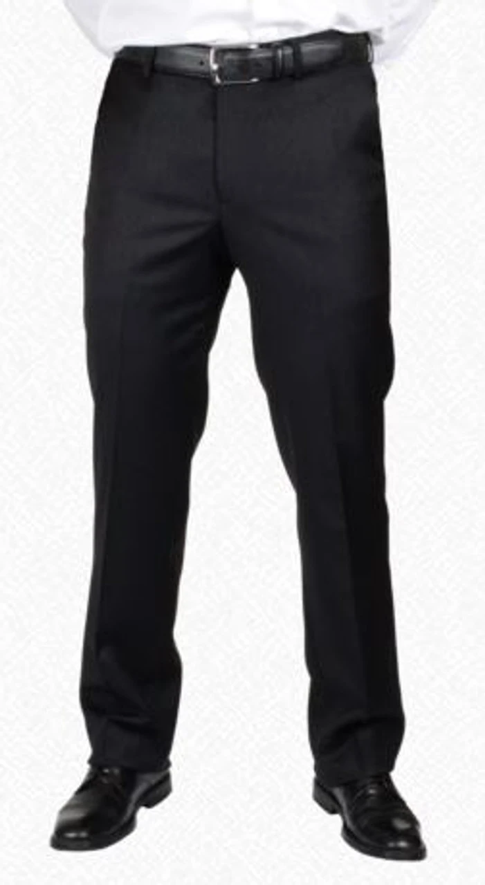 Berle Stretch Gabardine Wool Dress Slack - Charcoal 3 Berle Stretch Gabardine Wool Dress Slack - Charcoal