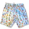 Michael's Corals & Seahorses Swim Trunks W/ Cyclist Liner: Blue -Fashion Clothing Corals and Seahorse 57047.1672169655