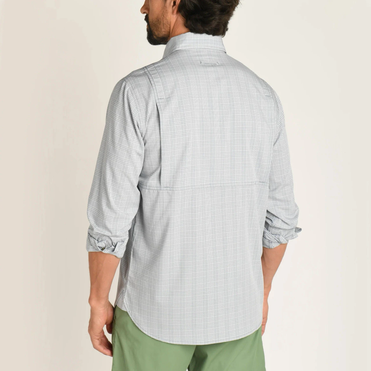 Duckhead Performance Poplin Guide Shirt - Canton Plaid: Tempest Blue 4 Duckhead Performance Poplin Guide Shirt - Canton Plaid: Tempest Blue - Image 2