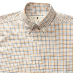 Duckhead Cotton Oxford Sport Shirt - Willis Plaid: Almost Apricot -Fashion Clothing D1 1157 800 Low 4 1800x1800 08926.1677606234
