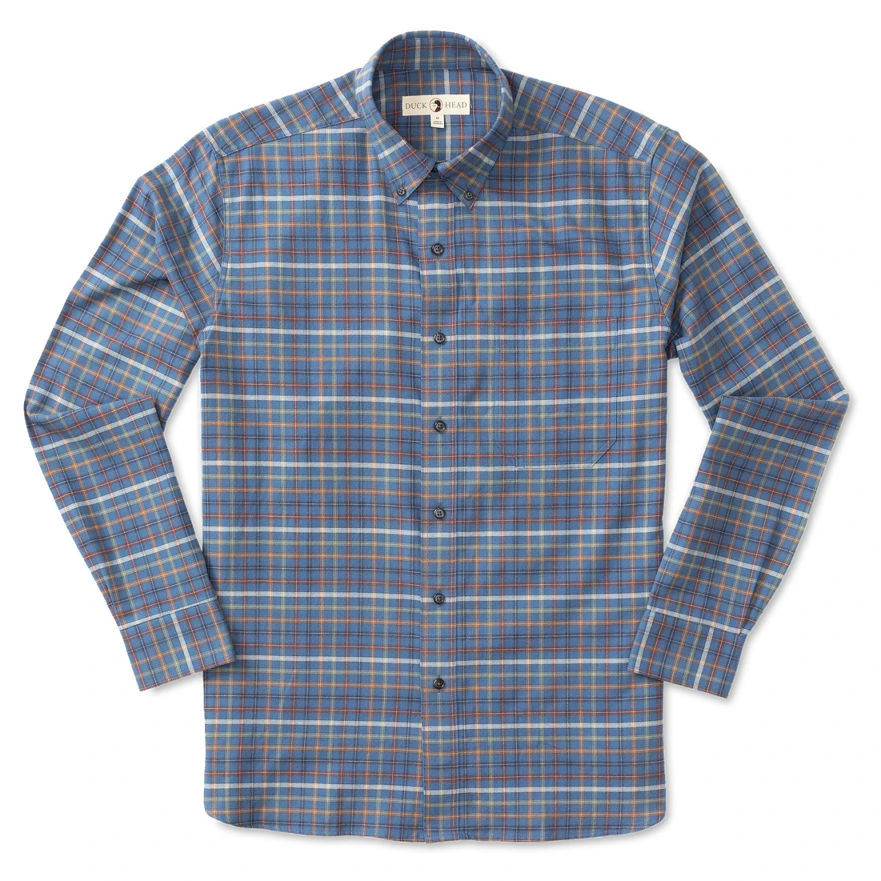 Duckhead Tazewell Plaid Flannel Shirt: Indigo Blue 4 Duckhead Tazewell Plaid Flannel Shirt: Indigo Blue - Image 2