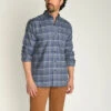 Duckhead Tazewell Plaid Flannel Shirt: Indigo Blue -Fashion Clothing D1 1159 457 OM 1 1800x1800 54266.1665507716