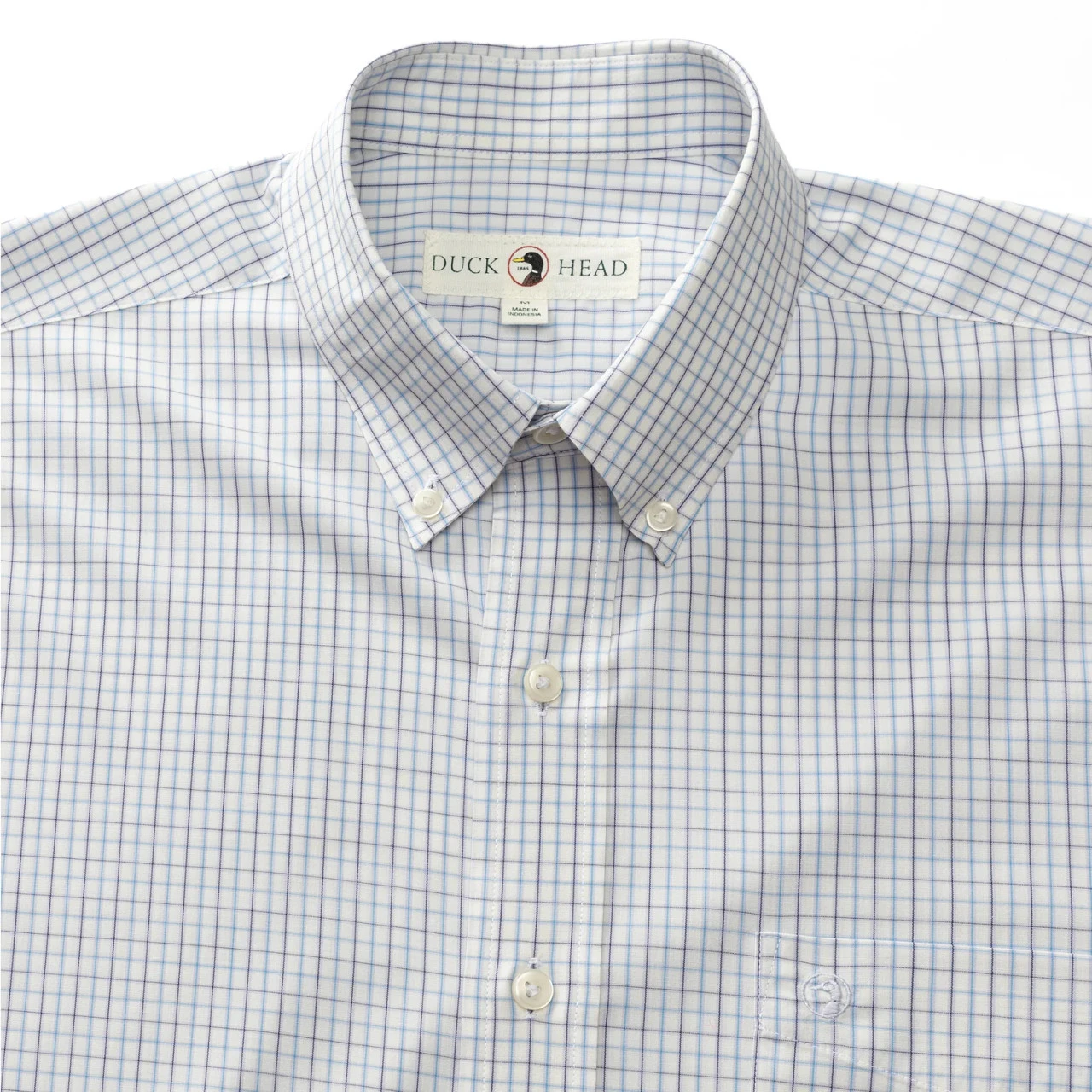 Duckhead Performance Poplin Sport Shirt - Creswell Tattersall: Purple Heather 6 Duckhead Performance Poplin Sport Shirt - Creswell Tattersall: Purple Heather - Image 4