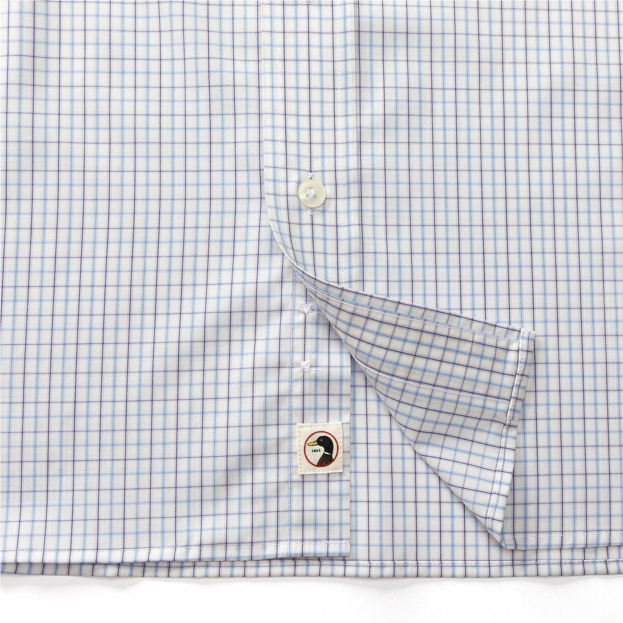 Duckhead Performance Poplin Sport Shirt - Creswell Tattersall: Purple Heather 7 Duckhead Performance Poplin Sport Shirt - Creswell Tattersall: Purple Heather - Image 5