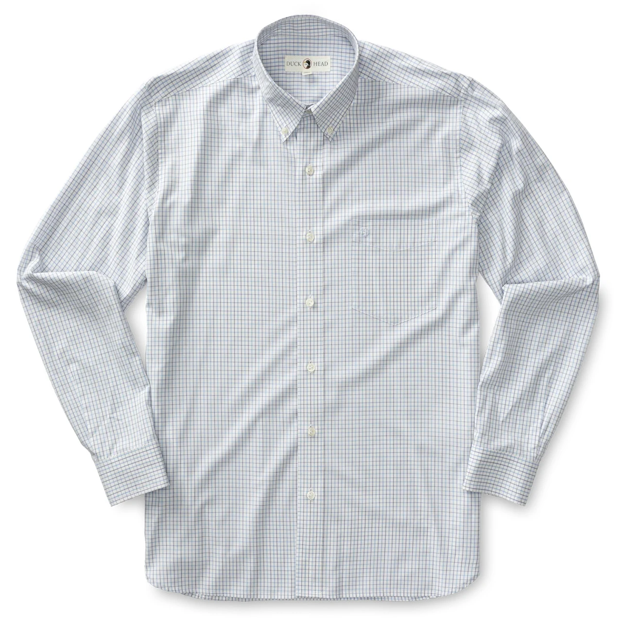 Duckhead Performance Poplin Sport Shirt - Creswell Tattersall: Purple Heather 5 Duckhead Performance Poplin Sport Shirt - Creswell Tattersall: Purple Heather - Image 3