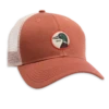 Duckhead Circle Patch Trucker Hat: Apricot Brandy