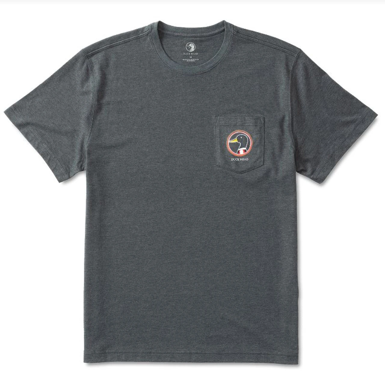 Duck Head Neon Sign Short Sleeve T-shir: Heather Charcoal 4 Duck Head Neon Sign Short Sleeve T-shir: Heather Charcoal - Image 2