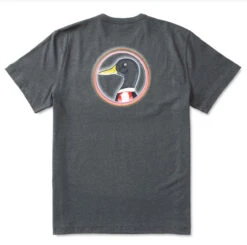 Duck Head Neon Sign Short Sleeve T-shir: Heather Charcoal