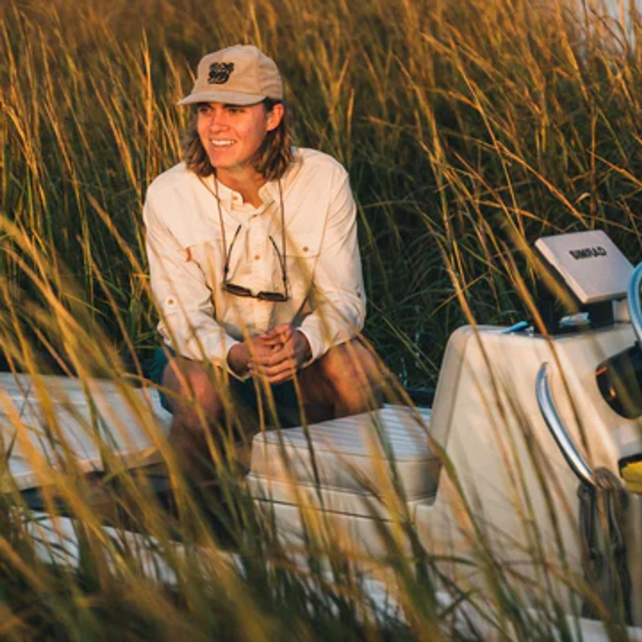 Howler Brothers Matagorda Long Sleeve: Tarpon Scale: Heirloom 4 Howler Brothers Matagorda Long Sleeve: Tarpon Scale: Heirloom - Image 2