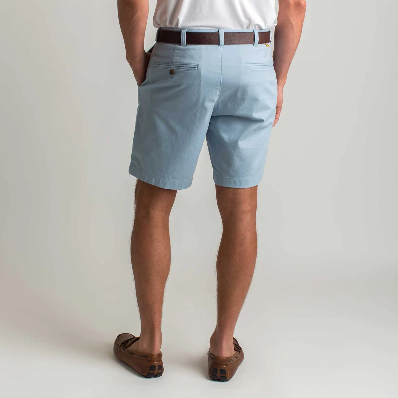 Duckhead 9" Gold School Chino Short - Blue Fog 4 Duckhead 9" Gold School Chino Short - Blue Fog - Image 2