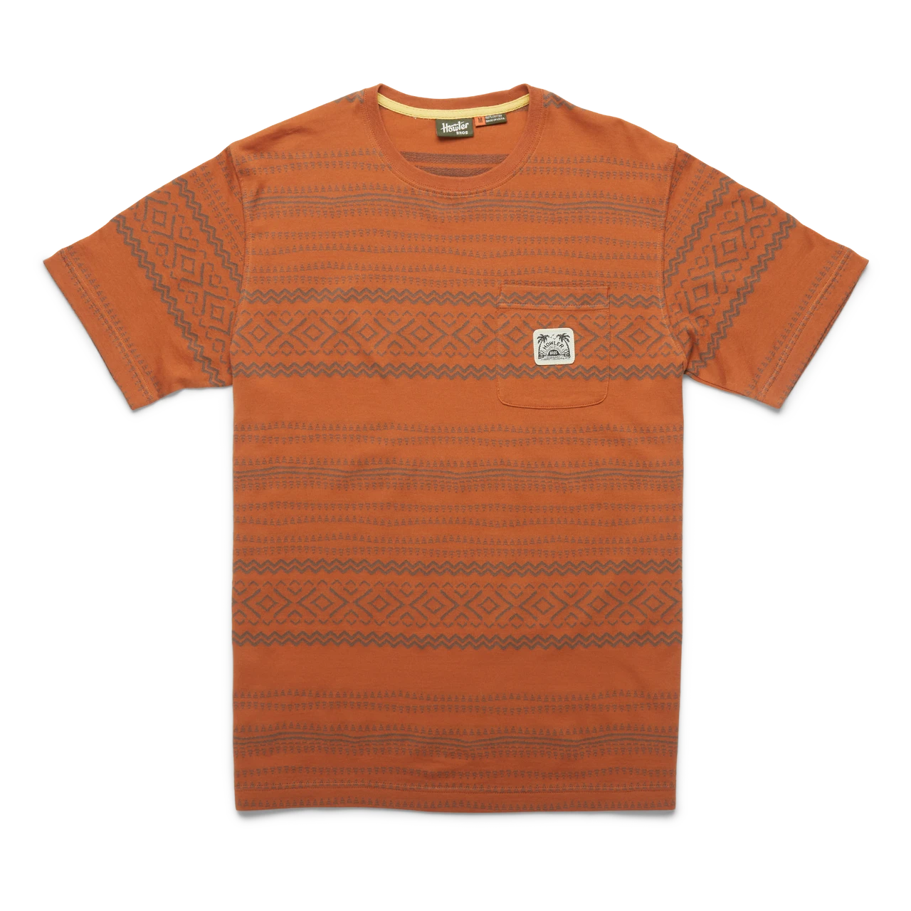 Howler Brothers Mazatlan Jacquard Tee: Adobe 3 Howler Brothers Mazatlan Jacquard Tee: Adobe