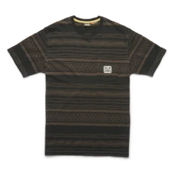 Howler Brothers Mazatlan Jacquard Tee: Antique Black
