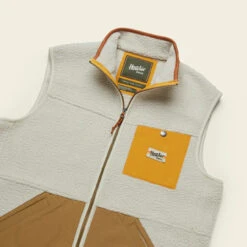 Howler Brothers Chisos Fleece Vest: Leche Con Cafe -Fashion Clothing F22 Vests Chisos Leche Con Cafe Angle 1000x1000 crop center.progressive 90876.1665524698