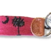 Smathers And Branson Key Fob: Black Palmetto On Garnet -Fashion Clothing FullSizeR 4 PhotoRoom 70530.1671294777