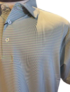 Craig Reagin Multi Stripe Polo: Mint/Lilac/Daisy