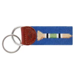Smathers And Branson Golf Tees Needlepoint Key Fob