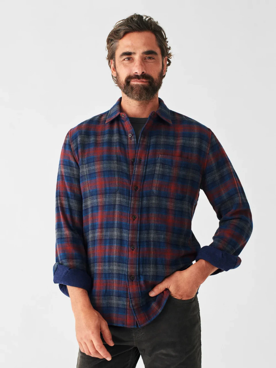 Faherty Reversible Shirt: Wilson Peak Plaid 3 Faherty Reversible Shirt: Wilson Peak Plaid