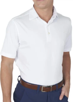 Harlestons The Cooper Polo: White