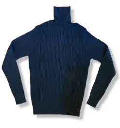 Craig Reagin Silk/Cotton Turtle Neck: Black