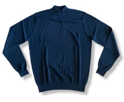 Craig Reagin Silk/Cotton Mock Turtle Neck: Black